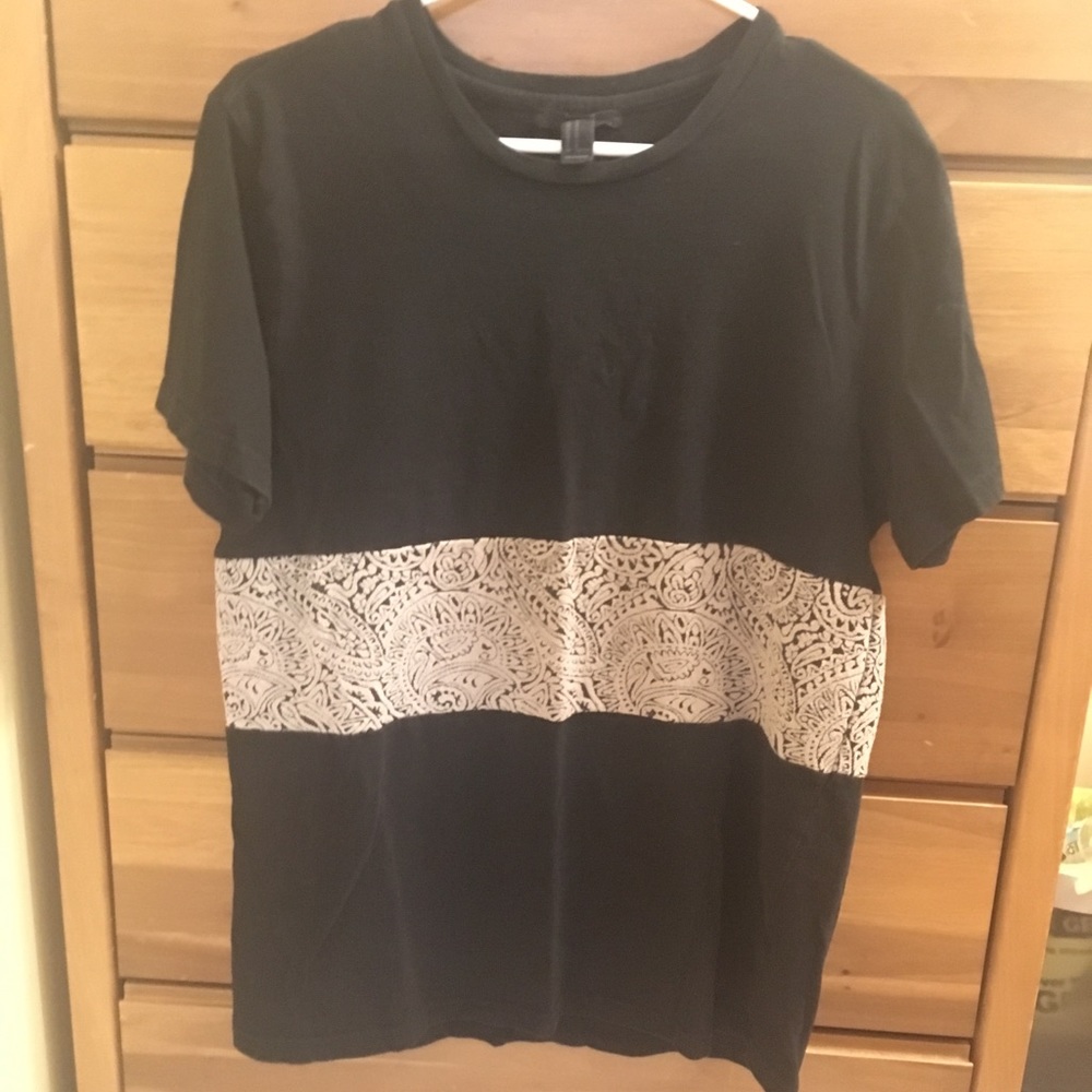 Forever 21 paisley stripe tee